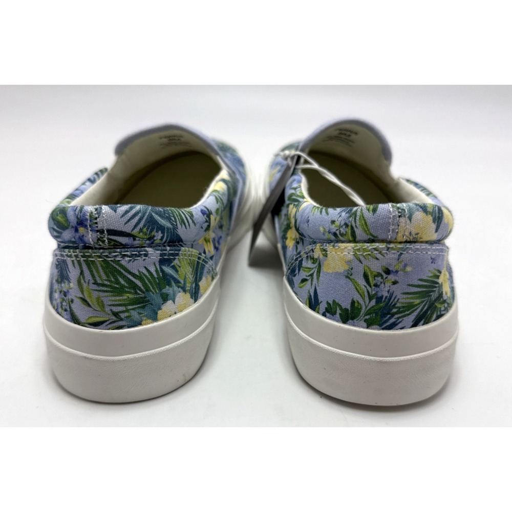 Tommy Bahama Women's 8 Slip On Sneakers Blue Yellow Green Tropical Floral - Picture 5 of 6